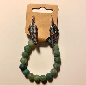 Earring and bracelet set